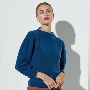 The Reset R Label Wool Cashmere Flawless Funnel Sweater